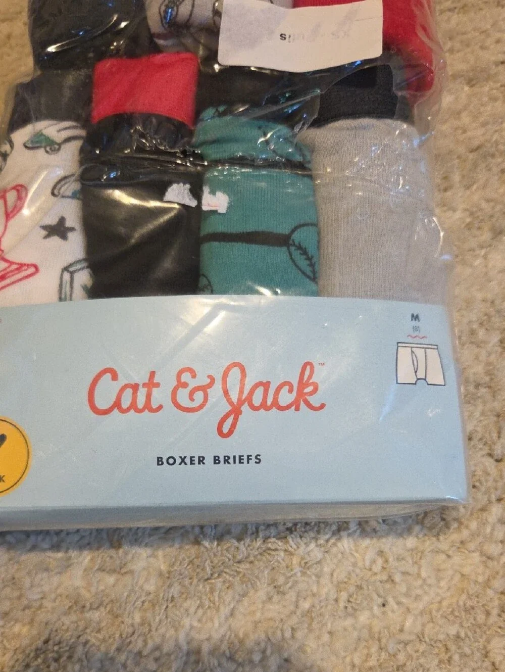 17 Pair Cat & Jack Boys Boxer Briefs Pack - Red, Blue, Gray, Black, White, Teal